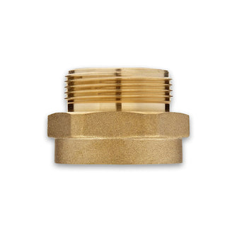 Female (Rigid) x Male (Rigid) Brass Adapter (Hex)